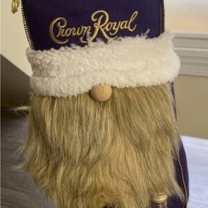 Crown Royal Purple and White Gnome Figurine